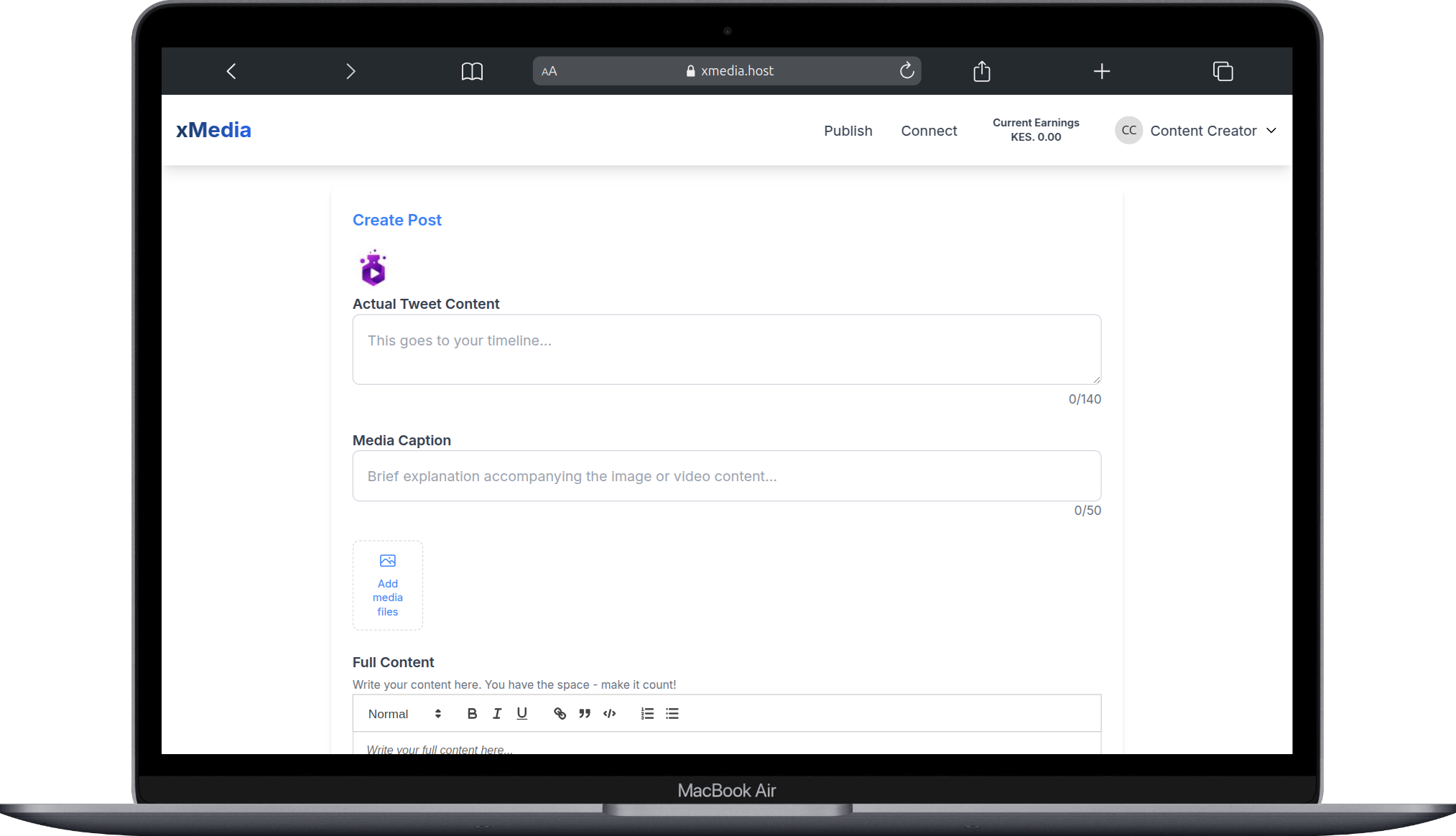 Interface preview